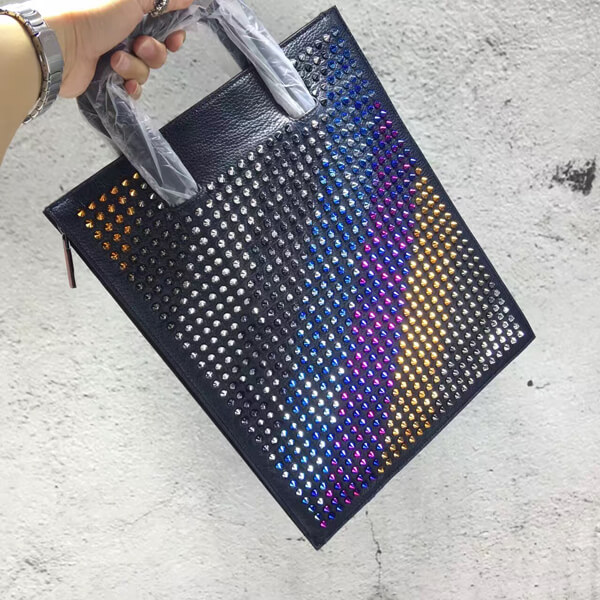 2017新作 VIPセール Christian Louboutin クリスチャン ルブタンコピー Trictrac Large Portfolio ☆トート 1165171M499